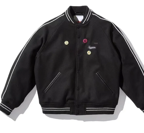 XL S Jamie It's M 21SS Reid Bollocks L Varsity All Jacket Black Green 0809